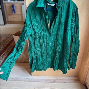 & Other Stories Emerald Green Shirt